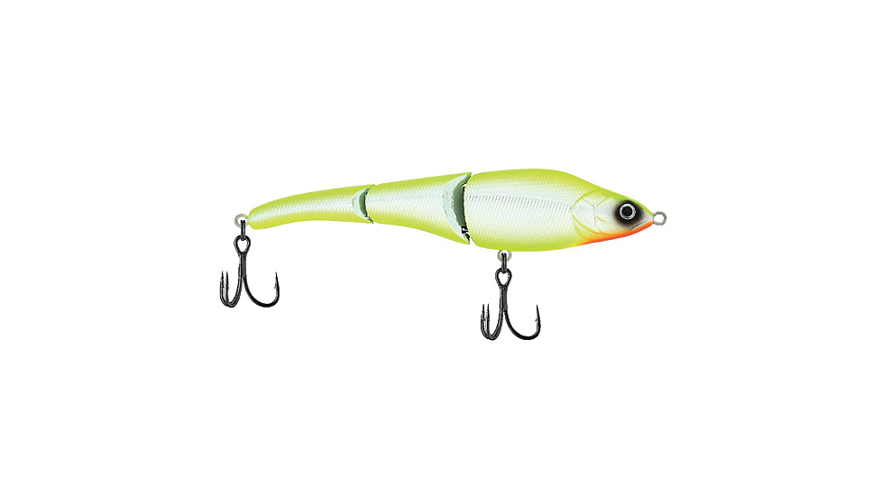 Berkley Magic Swimmer Saltwater Hard Bait, Chrome/Chartreuse, 125, 1547929