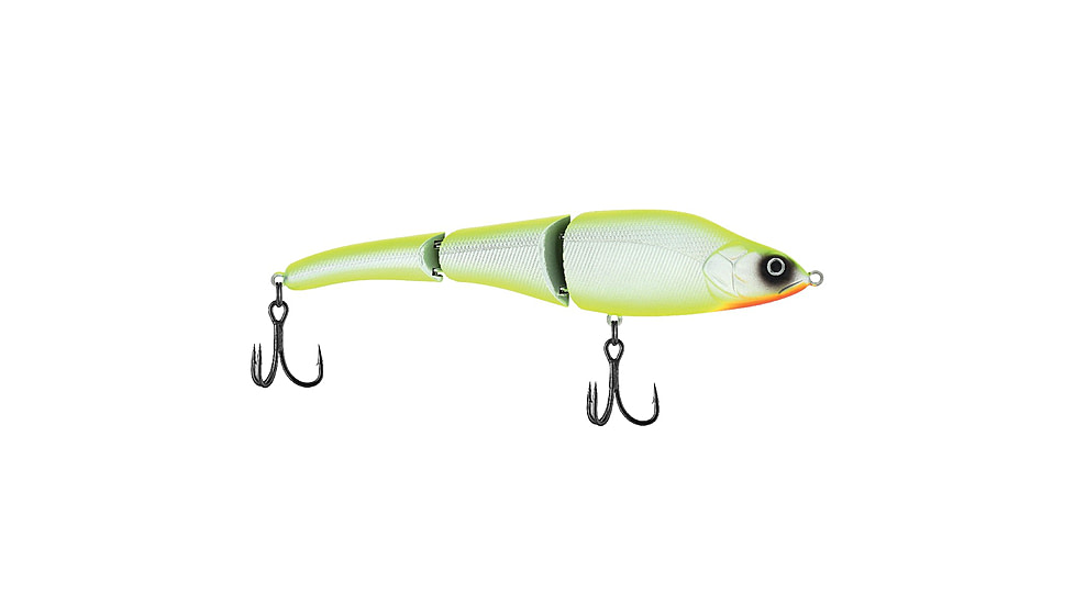 Berkley Magic Swimmer Saltwater Hard Bait, Chrome/Chartreuse, 145, 1547946