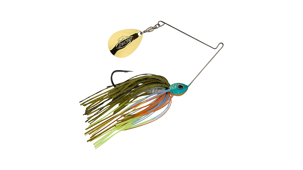 Berkley Power Blade Standard Colorado Spinnerbait, 1/4oz, Gill Spawn/Gold, 1570443