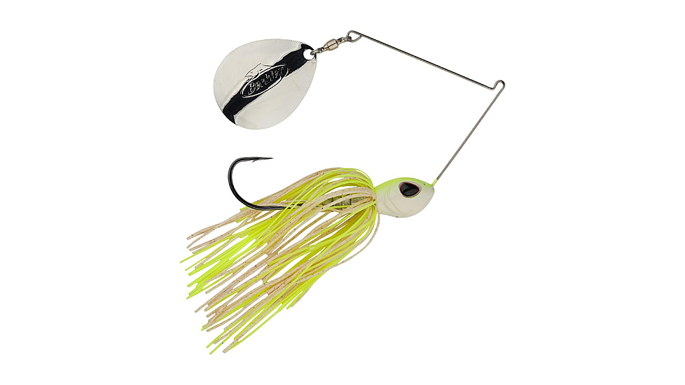 Berkley Power Blade Standard Colorado Spinnerbait, 1oz, White Chartreuse/Silver, 1570471