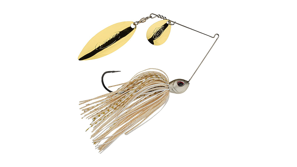Berkley Power Blade Standard Colorado/Willow Spinnerbait, 1/2oz, Crypto/Gold + Gold, 1570506