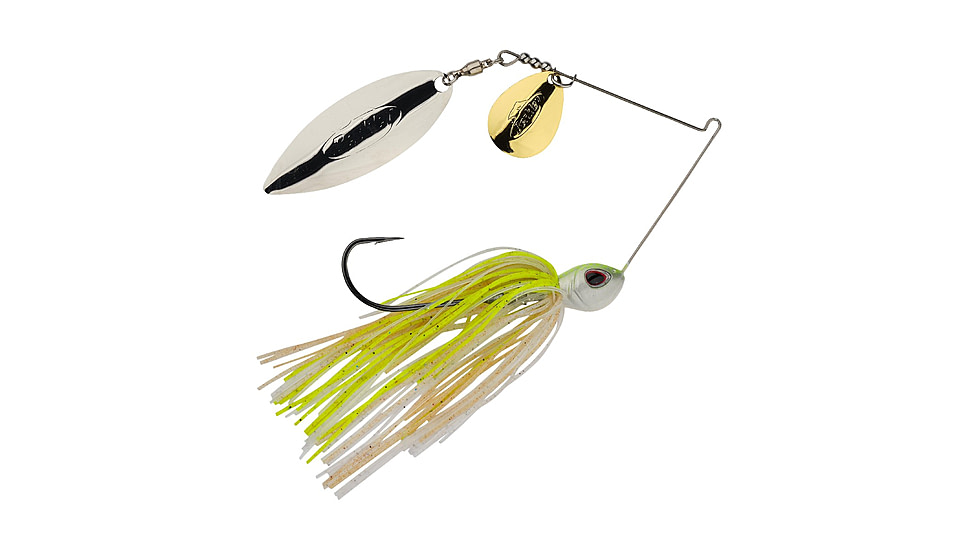 Berkley Power Blade Standard Colorado/Willow Spinnerbait, 1/2oz, E2 Magic/Gold + Silver, 1570508
