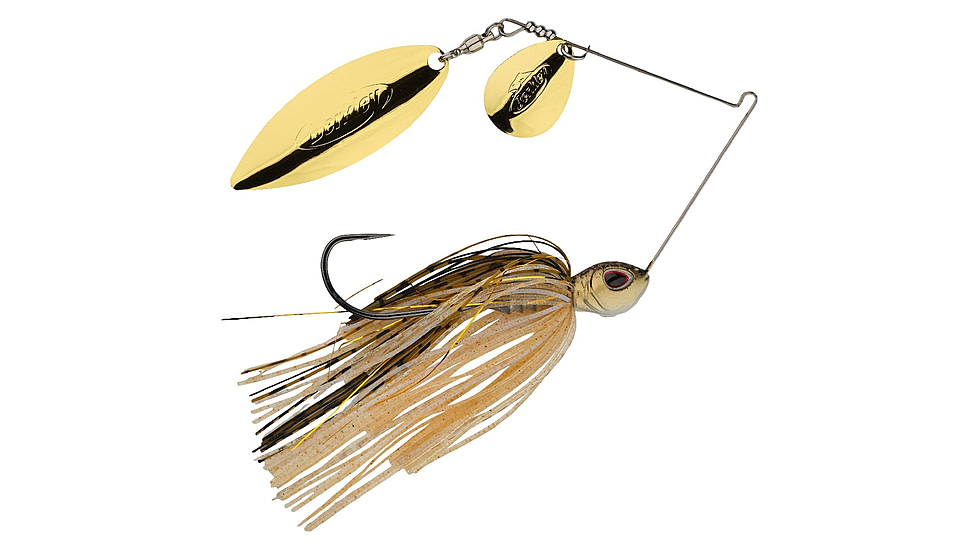 Berkley Power Blade Standard Colorado/Willow Spinnerbait, 1/2oz, Golden Shiner/Gold + Gold, 1570507