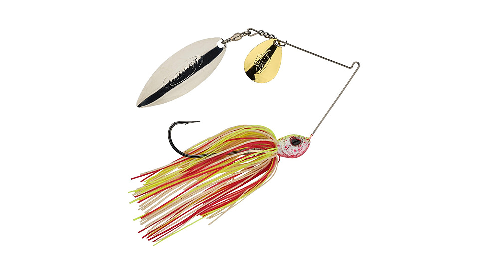 Berkley Power Blade Standard Colorado/Willow Spinnerbait, 1/2oz, Hot Slaw/Gold + Silver, 1570504