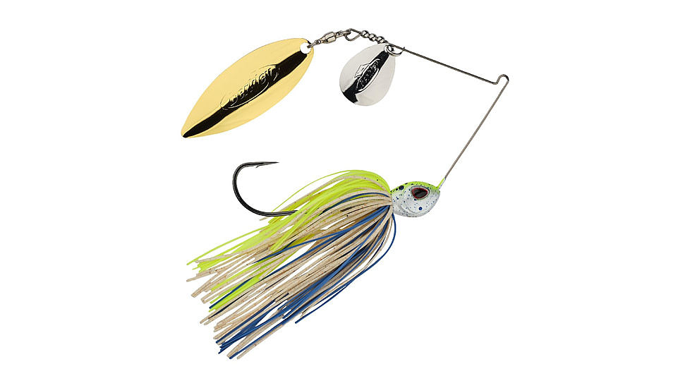 Berkley Power Blade Standard Colorado/Willow Spinnerbait, 1/2oz, Old School/Silver + Gold, 1570501