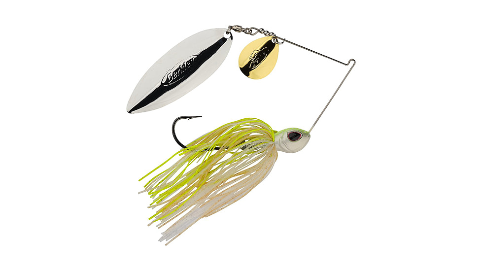 Berkley Power Blade Standard Colorado/Willow Spinnerbait, 3/4oz, E2 Magic/Gold + Silver, 1570519