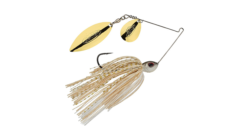 Berkley Power Blade Standard Colorado/Willow Spinnerbait, 3/8oz, Crypto/Gold + Gold, 1570493