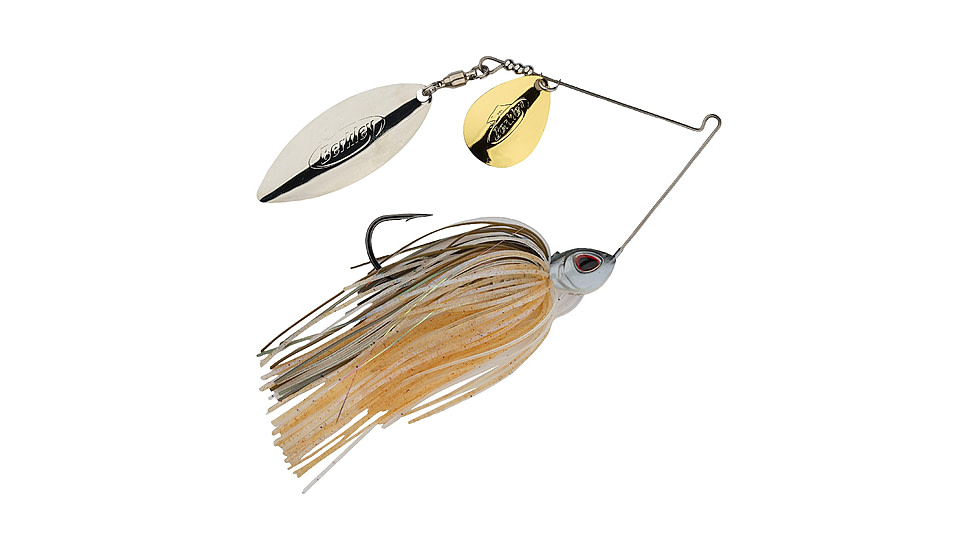 Berkley Power Blade Standard Colorado/Willow Spinnerbait, 3/8oz, Herring/Gold + Silver, 1570499