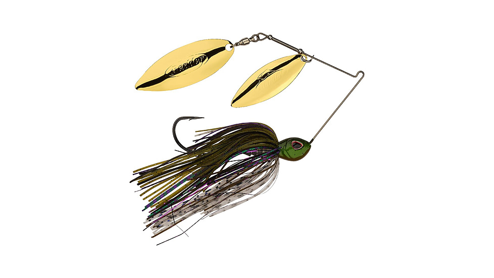 Berkley Power Blade Standard Double Willow Spinnerbait, 1/2oz, Bama Bream/Gold + Gold, 1570575
