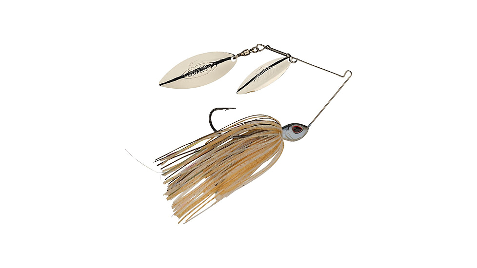 Berkley Power Blade Standard Double Willow Spinnerbait, 3/8oz, Herring/Silver + Silver, 1570555