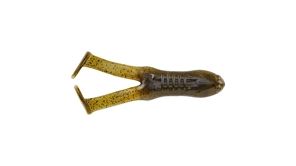 Berkley PowerBait Beatn Paddle Frog, 5 Pack, Green Pumpkin/Pearl Belly, 1521948