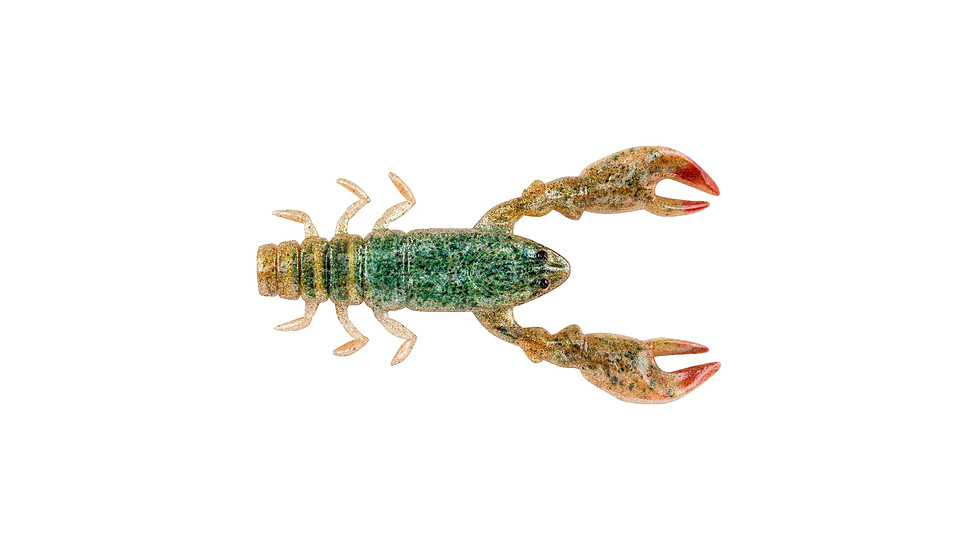 Berkley PowerBait Champ Craw Creature Bait, 3.5in, 6 Pack, HD Green Craw, 1523471