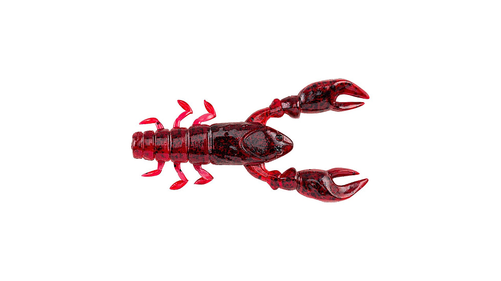 Berkley PowerBait Champ Craw Creature Bait, 3.5in, 6 Pack, HD Red Craw, 1523474
