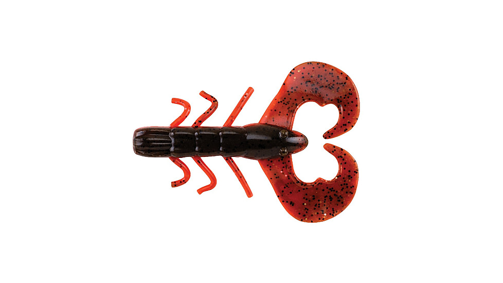 Berkley PowerBait Chigger Bug Soft Bait, 10, 3in, Skeets Hot Craw, 1495838