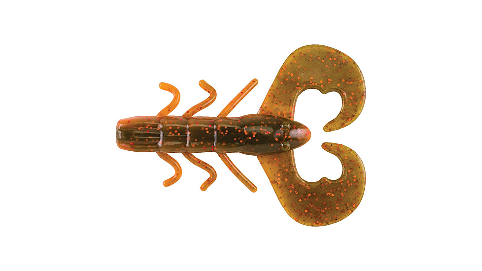 Berkley PowerBait Chigger Bug Soft Bait, 10, 3in, Watermelon Copper/Orange w/Red, 1483920