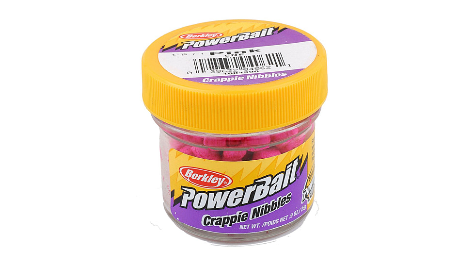 Berkley PowerBait Crappie Nibbles, Pink, 1004996