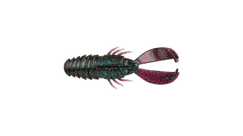 Berkley PowerBait Crash Craw Soft Bait, 3.5in, 8 Pack, June Bug, 1546092