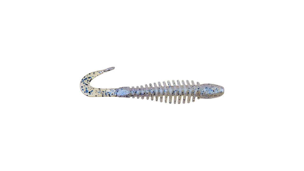 Berkley PowerBait Curly Bones Soft Bait, 3in, 10 Pack, Oyster Shell, 1571455