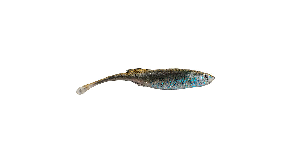 Berkley PowerBait Drip Minnow Soft Bait, 5in, 4 Pack, HD Emerald Shiner, 1624187