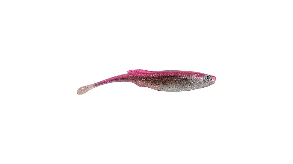 Berkley PowerBait Drip Minnow Soft Bait, 5in, 4 Pack, HD Pink Shiner, 1624190
