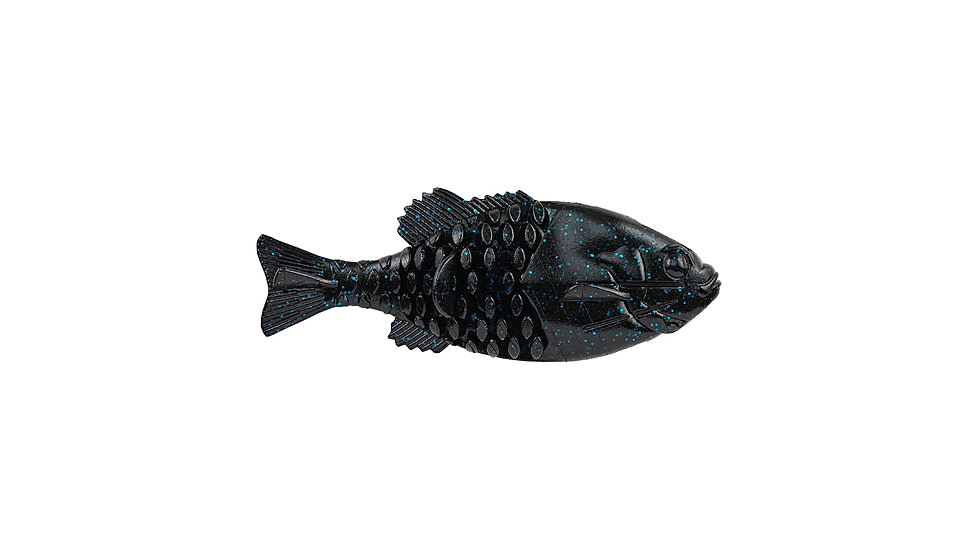 Berkley PowerBait Gilly Soft Bait, Black Blue Fleck, 90, 1619603