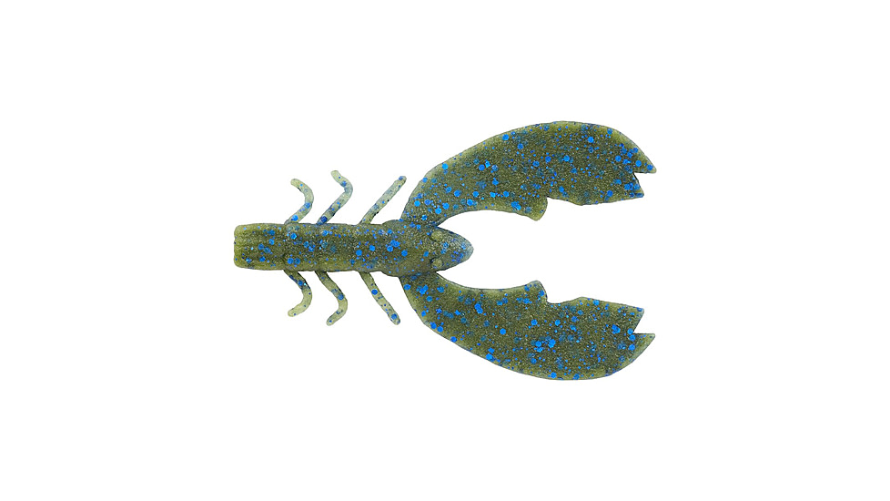 Berkley PowerBait MaxScent Chigger Craw Soft Bait, 4in, 7 Pack, Okeechobee Craw, 1520661