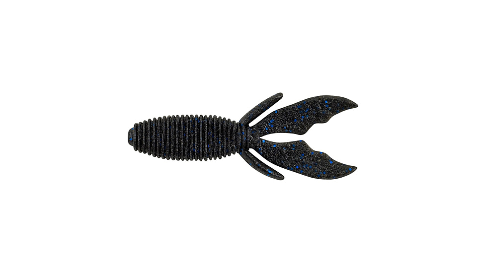 Berkley PowerBait MaxScent Creature Hawg Soft Bait, 8 Pack, Black Blue Fleck, 1436818