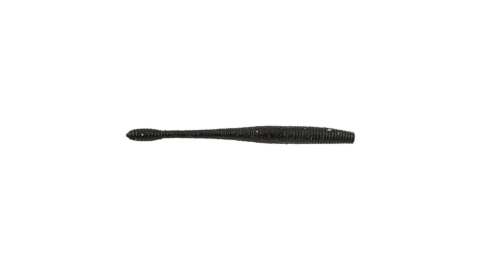Berkley PowerBait MaxScent Hit Worm Soft Bait, 4.5in, 10 Pack, Black, 1436747