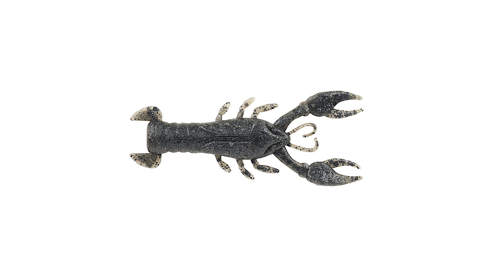 Berkley PowerBait MaxScent Lilft Trooper Soft Bait, 2 1/2in, 8 Pack, Black Powder, 1520667