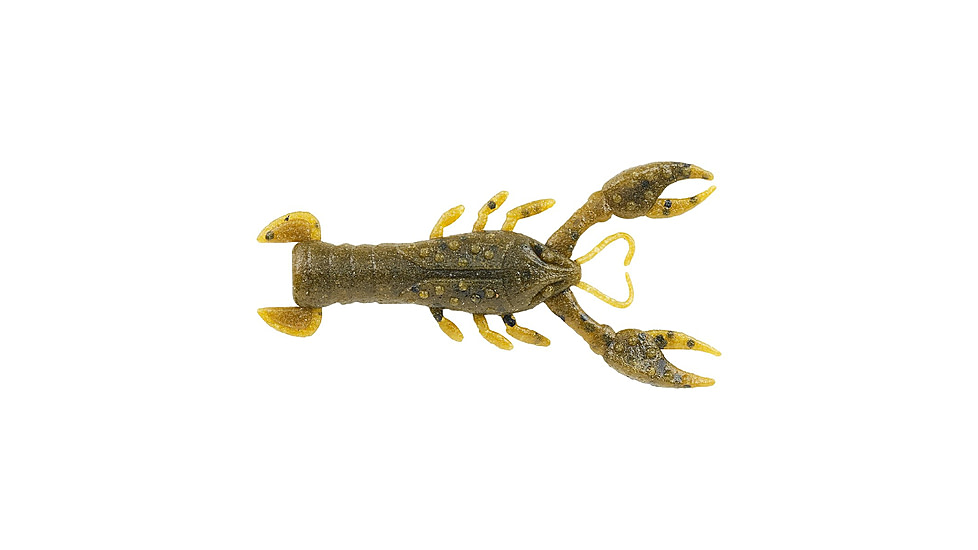 Berkley PowerBait MaxScent Lilft Trooper Soft Bait, 2 1/2in, 8 Pack, Green Pumpkin, 1520665
