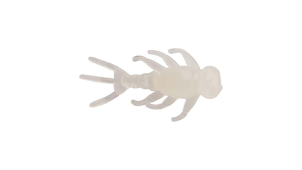 Berkley PowerBait Mayfly Soft Bait, 3/4in, 14 Pack, Glow White, 1564853