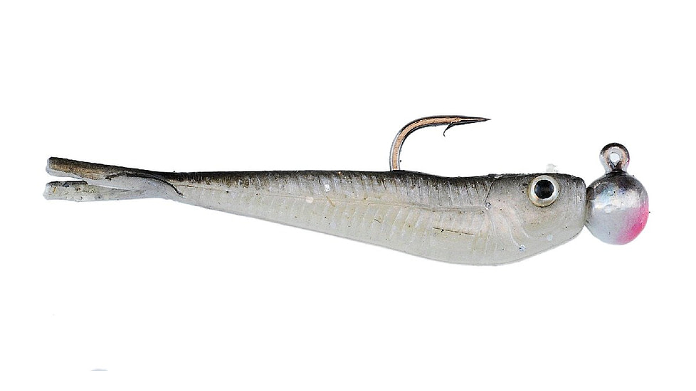 Berkley PowerBait Micro Minnow Lure, 2in, Black Shad, 1117249