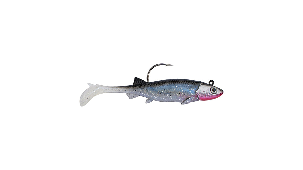 Berkley PowerBait Minnotator Soft Bait, 2.5in, 2 Pack, Silver Smelt, 1624255