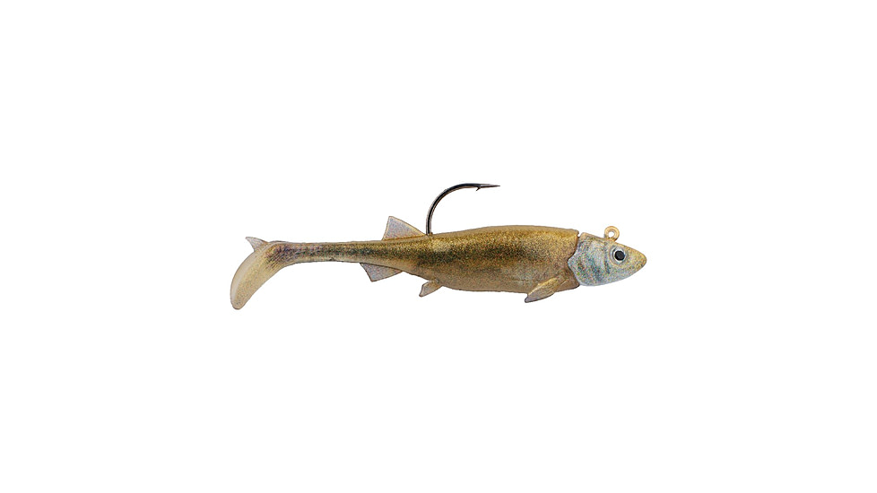 Berkley PowerBait Minnotator Soft Bait, 2in, 2 Pack, Golden Shiner, 1624247