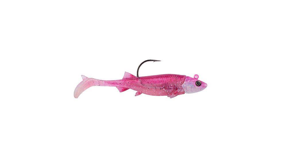 Berkley PowerBait Minnotator Soft Bait, 2in, 2 Pack, Pink Shiner, 1624249