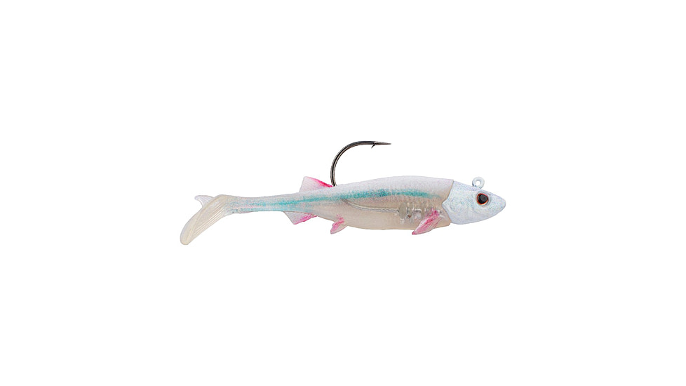 Berkley PowerBait Minnotator Soft Bait, 3.5in, 2 Pack, HD White Shiner, 1624285