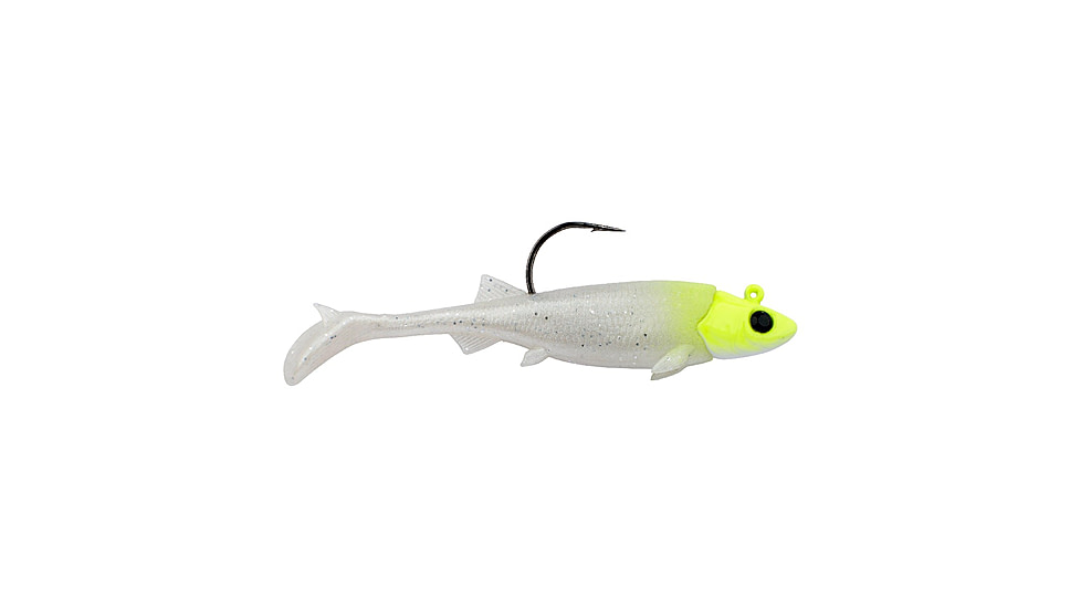 Berkley PowerBait Minnotator Soft Bait, 3.5in, 2 Pack, Lemon Head Glow, 1624287