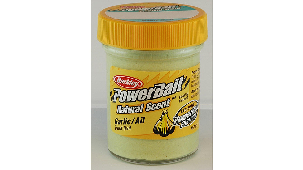 Berkley PowerBait Natural Scent Trout Bait w/Garlic, Chartreuse, 1137007