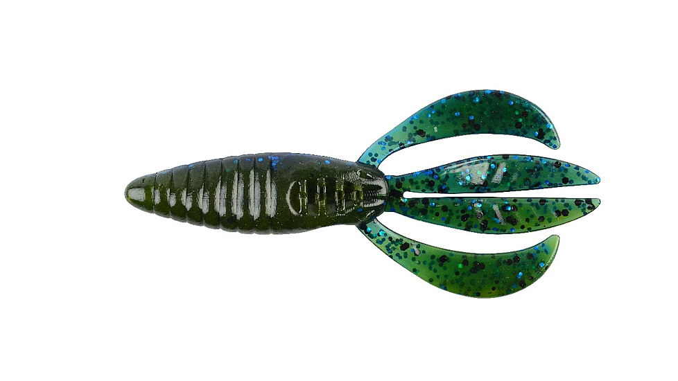 Berkley PowerBait Pit Boss Creature Bait, 10, 3in, Okeechobee Craw, 1423760