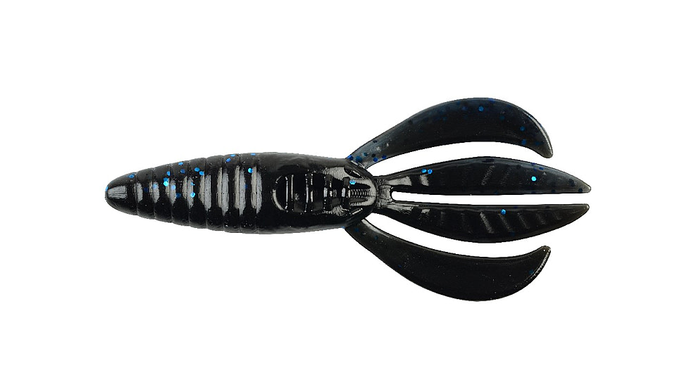Berkley PowerBait Pit Boss Creature Bait, 8, 4in, Black-Blue, 1457698