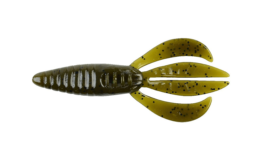 Berkley PowerBait Pit Boss Creature Bait, 8, 4in, Green Pumpkin, 1423756