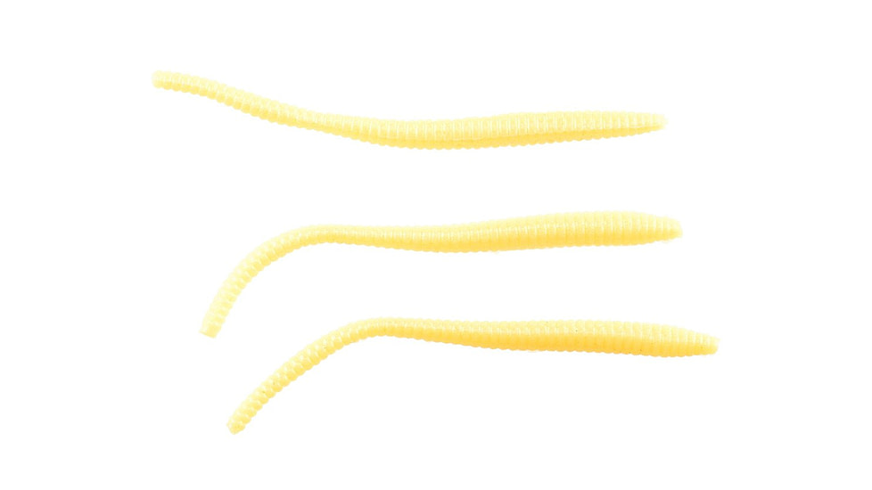 Berkley PowerBait Power Floating Trout Worm, 15, 3in, PowerBait, Cheese, 1307599