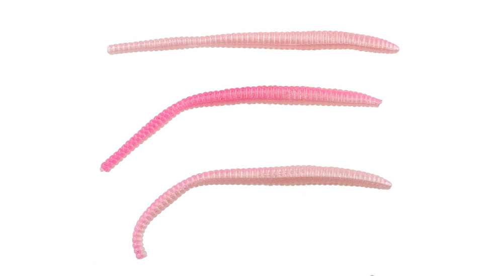 Berkley PowerBait Power Floating Trout Worm, 15, 3in, PowerBait, Pink Shad, 1307606