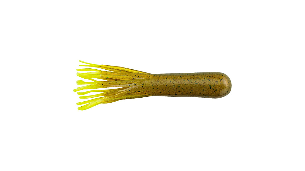 Berkley PowerBait Power Tube Soft Bait Lures, 3.5in, 8 Pack, Breen Green, 1371094