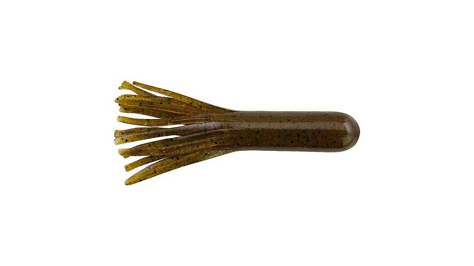 Berkley PowerBait Power Tube Soft Bait Lures, 3.5in, 8 Pack, Green Pumpkin, 1371095