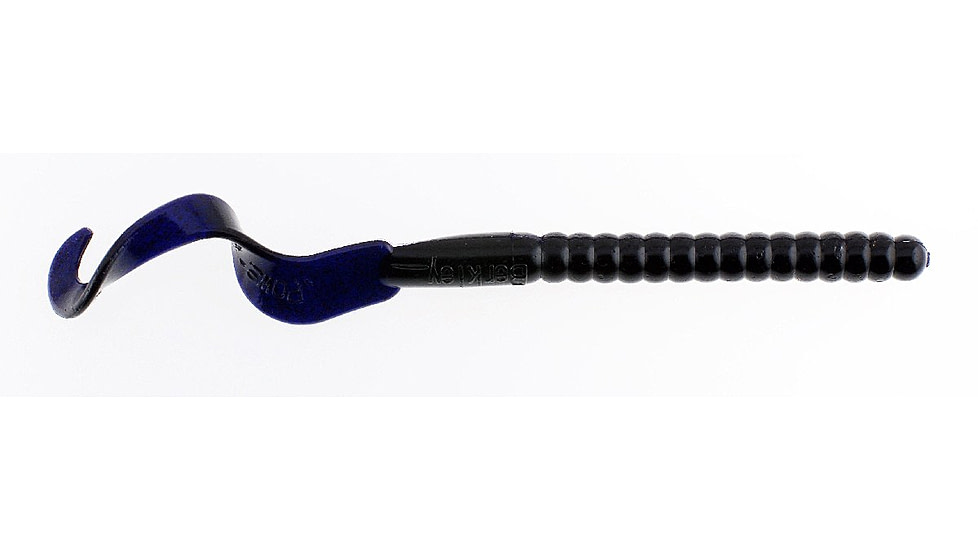 Berkley PowerBait Power Worms Soft Bait, 7in, 13 Pack, Black Grape, 1307479