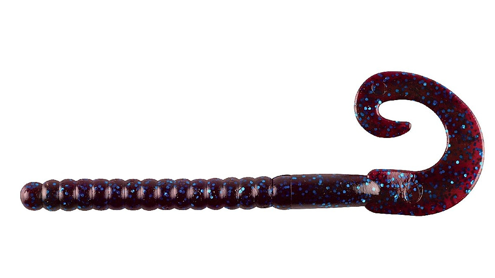 Berkley PowerBait Power Worms Soft Bait, 7in, 13 Pack, Plum, 1307492