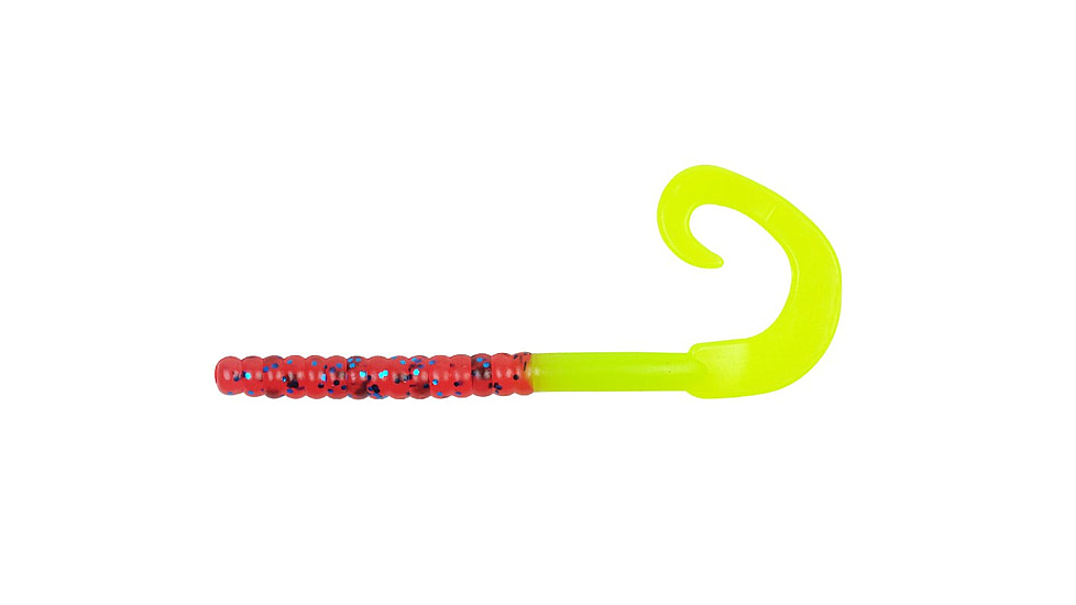 Berkley PowerBait Power Worms Soft Bait, 7in, 13 Pack, Plum/Chartreuse, 1307493