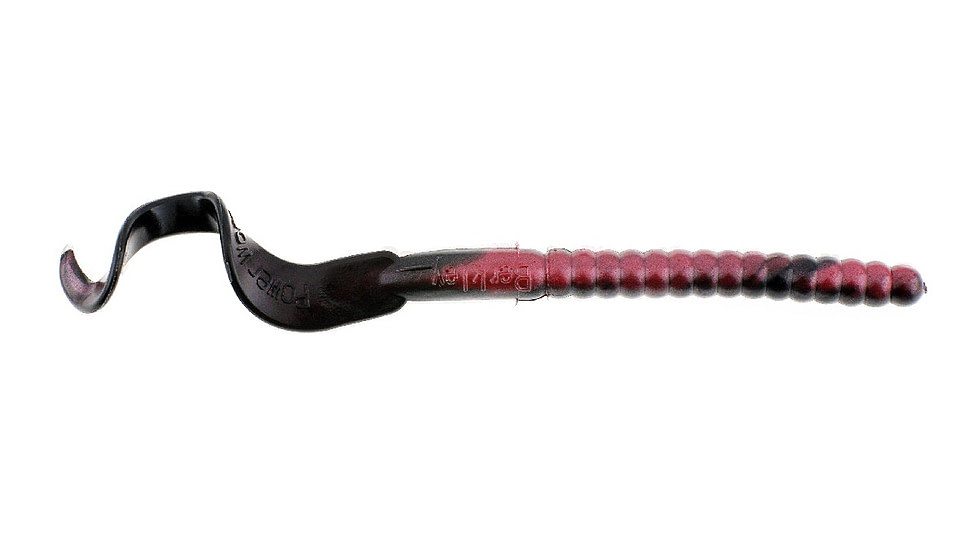 Berkley PowerBait Power Worms Soft Bait, 7in, 13 Pack, Red Shad, 1307498