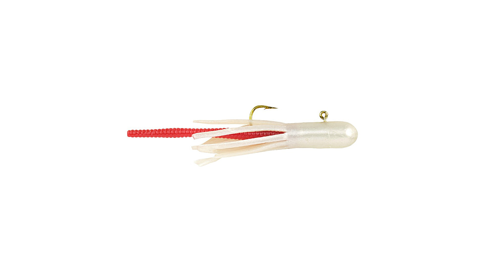 Berkley PowerBait Pre-Rigged Atomic Teasers, 1/16oz, 3 Pack, Bleeding Pearl, 1540428
